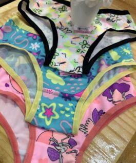 Calcinha Infantil Flor de Lis