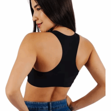 Dz - Top Sem costura polyamida Spandex - Imagem 4